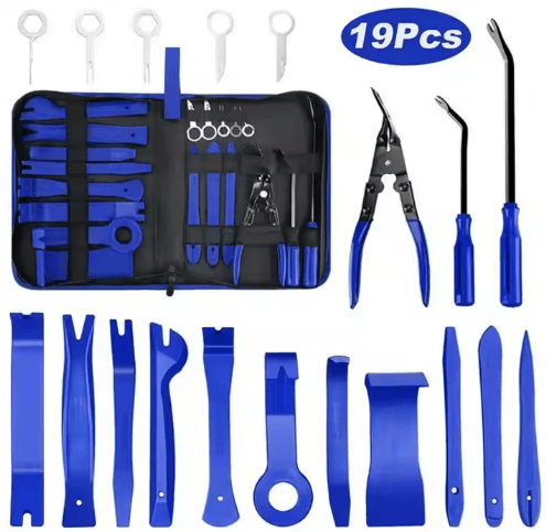 19Pcs Car Radio Removal Tool Kit with Pry Trim Keys Set - VAIOS PTY LTD