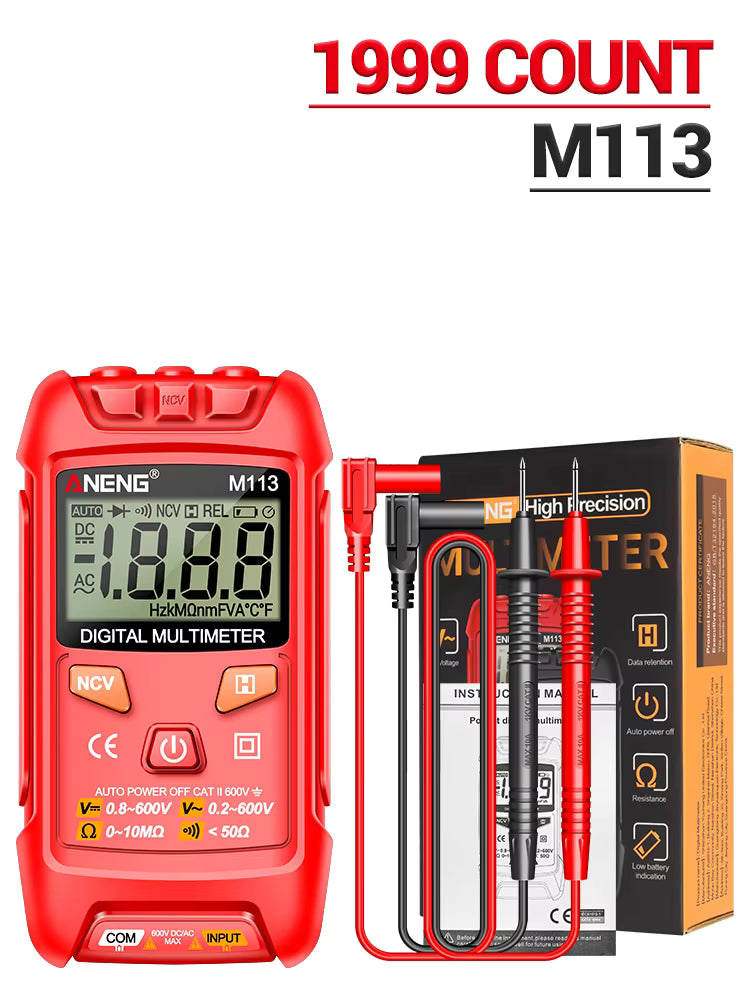 M113 Digital Multimeter Tester Intelligent AC/ Voltage Meter N2V3