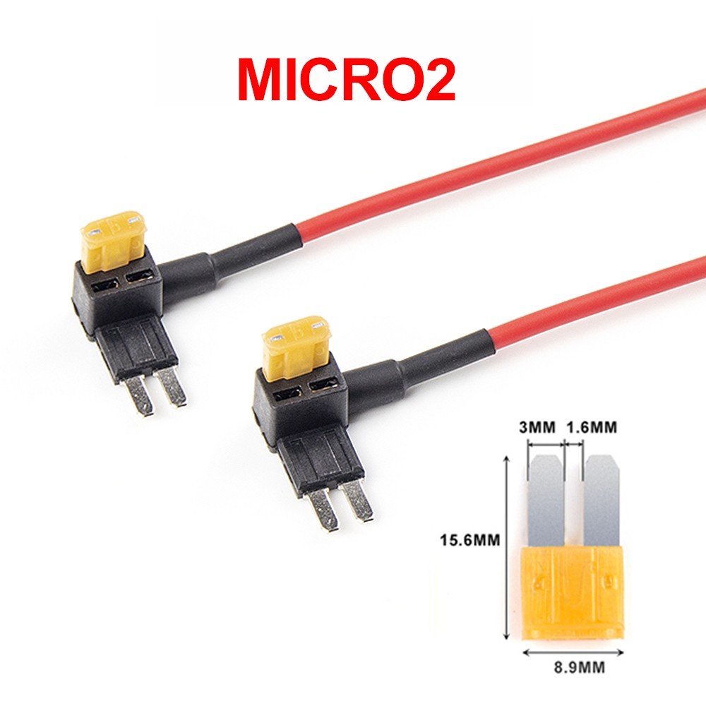 2PCS Circuit Fuse Tap with ATO, Mini, Micro2, Mini Low Profile Adapter Holder - VAIOS PTY LTD