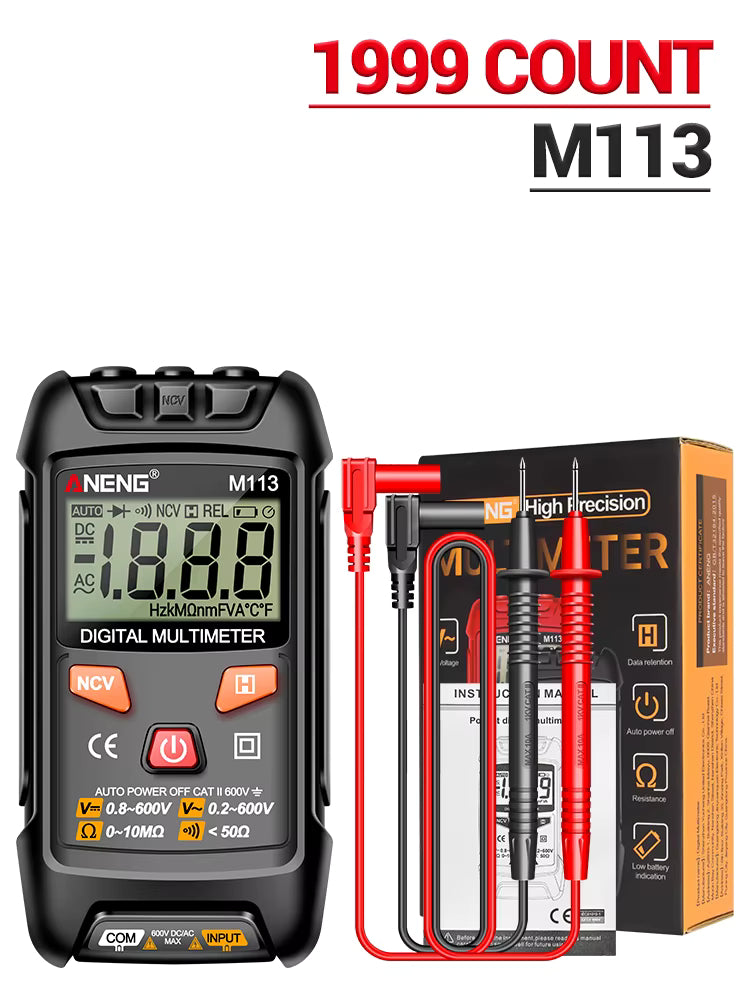 M113 Digital Multimeter Tester Intelligent AC/ Voltage Meter N2V3