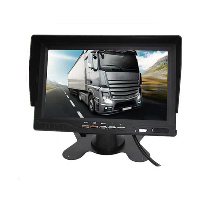 AHD 7" Screen 2 Channel Colour Screen Car TFT LCD Monitor With Desktop Bracket - VAIOS PTY LTD