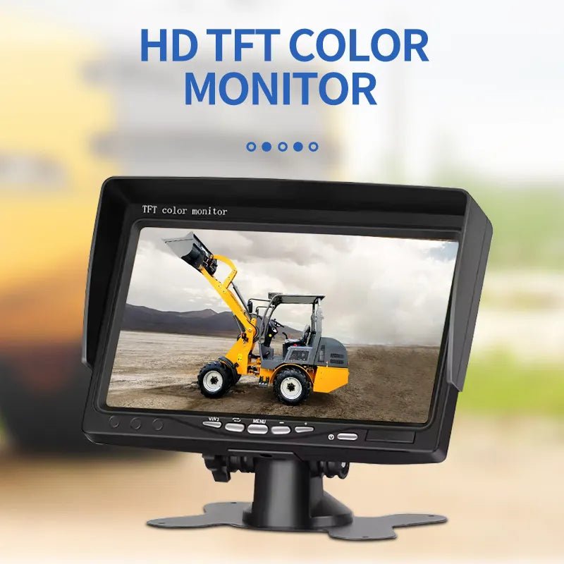 AHD 7" Screen 2 Channel Colour Screen Car TFT LCD Monitor With Desktop Bracket - VAIOS PTY LTD