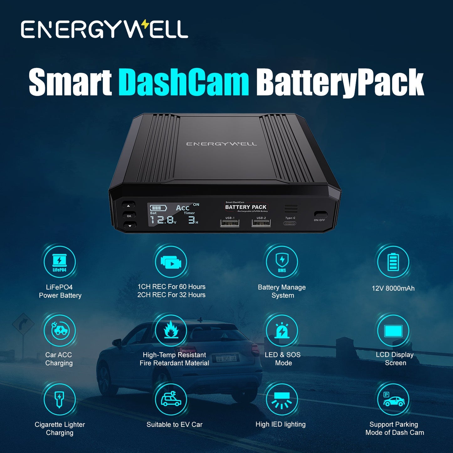 DashCam Battery Pack P6 - VAIOS PTY LTD