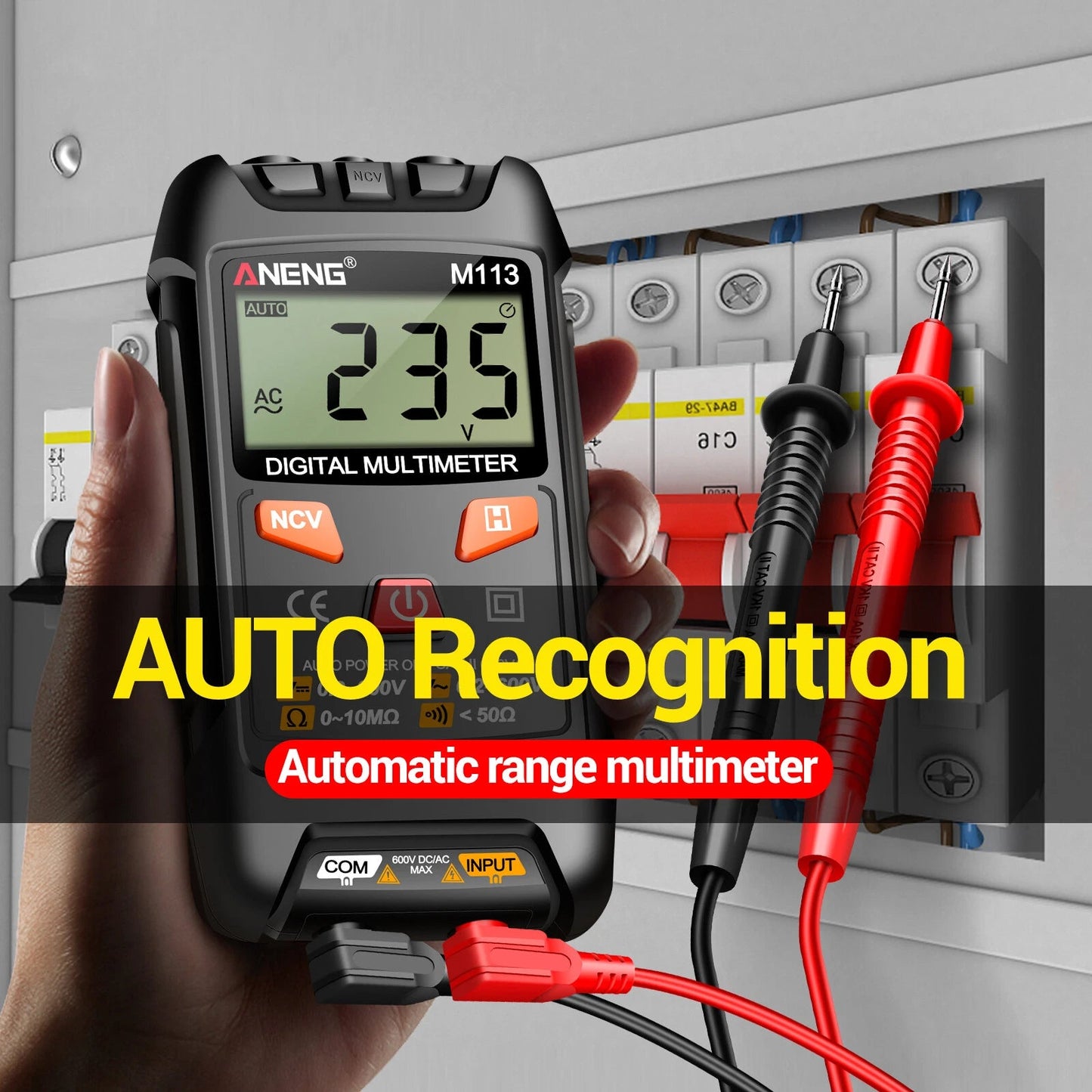 M113 Digital Multimeter Tester Intelligent AC/ Voltage Meter N2V3 - www.vaioshub.com.au