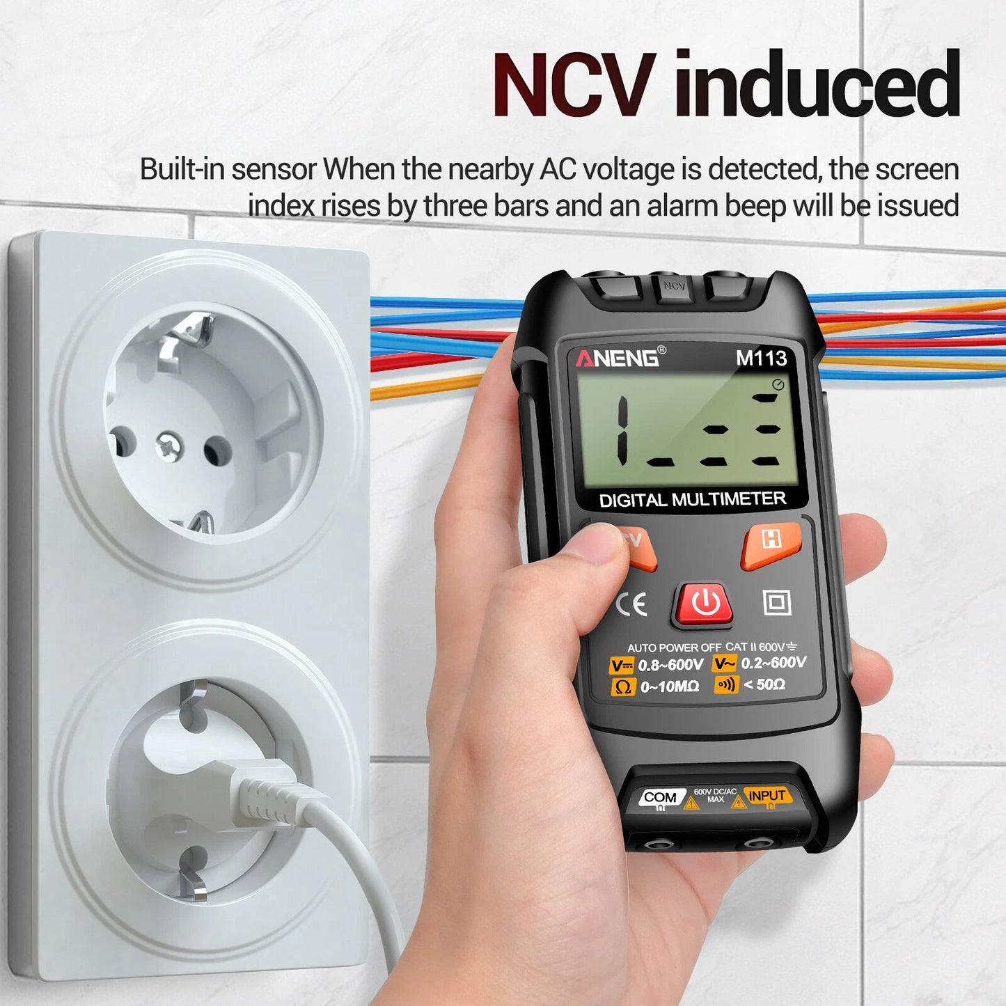 M113 Digital Multimeter Tester Intelligent AC/ Voltage Meter N2V3 - www.vaioshub.com.au