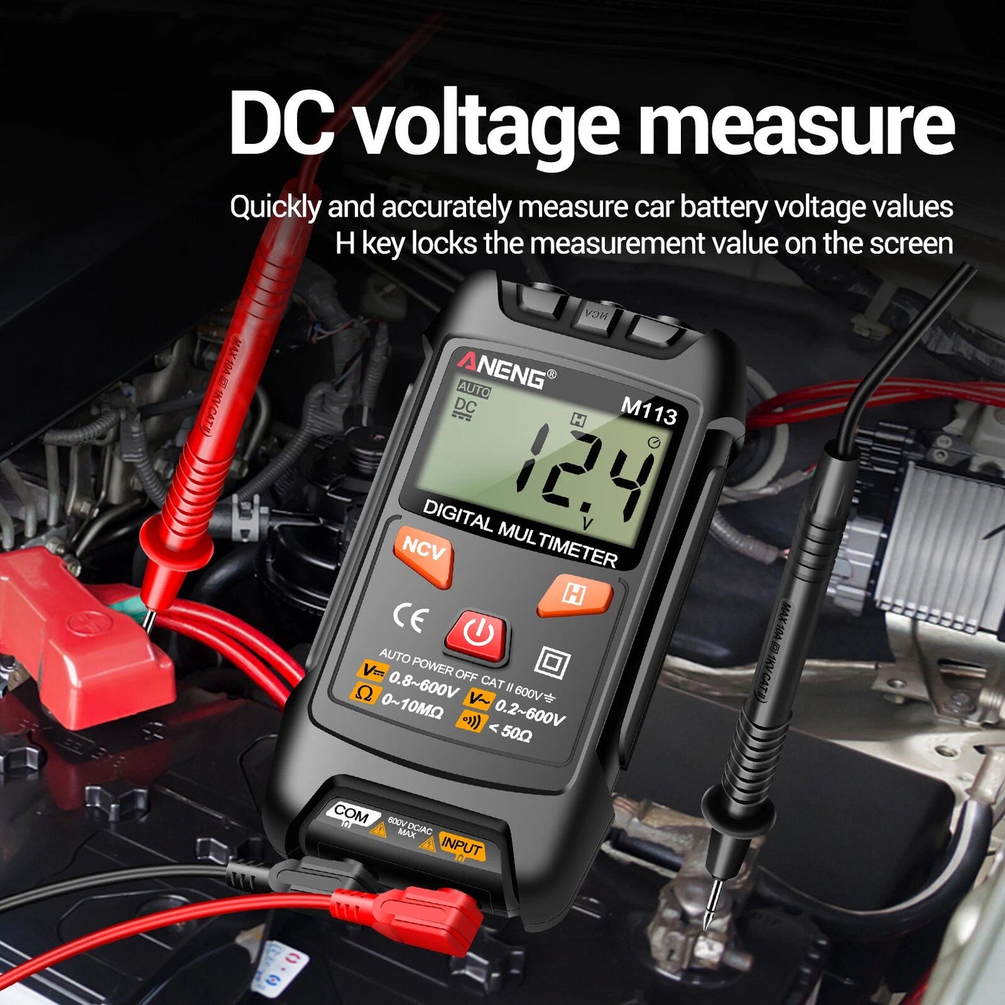 M113 Digital Multimeter Tester Intelligent AC/ Voltage Meter N2V3 - www.vaioshub.com.au