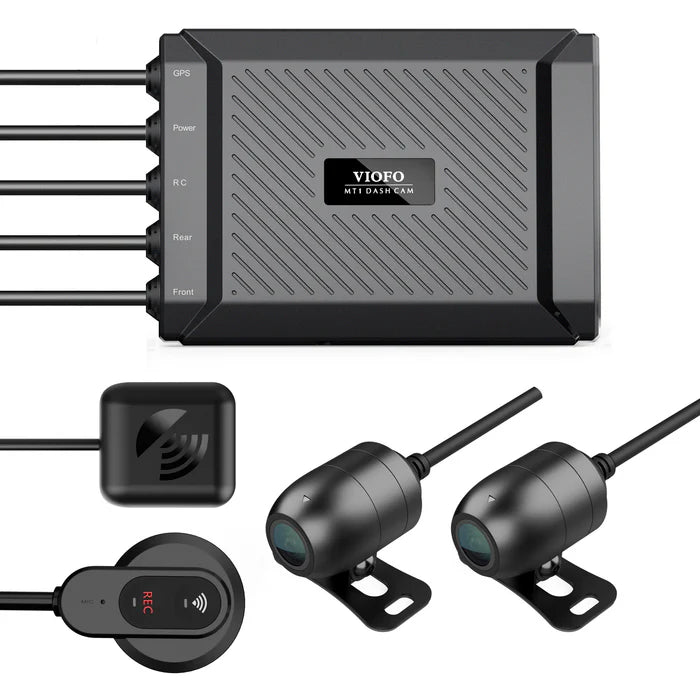 MT1 Dual Channel 1080P Motorcycle Dash Cam Built in Wi - Fi GPS with 32GB microSD Card - VAIOS PTY LTD