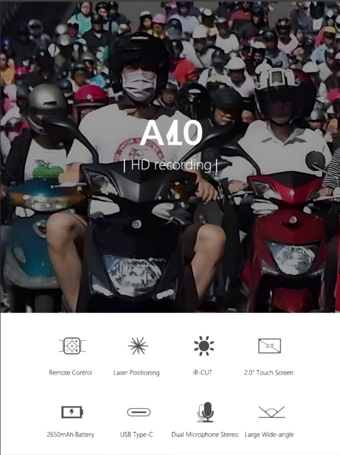 SJCAM A10 Body Camera - www.vaioshub.com.au