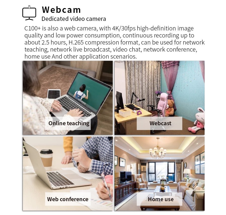 SJCAM C100+ Pocket Action Camera - www.vaioshub.com.au