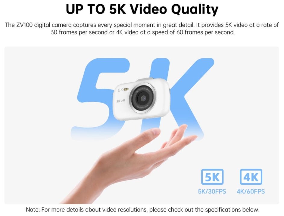 SJCAM ZV100 Digital Camera - www.vaioshub.com.au