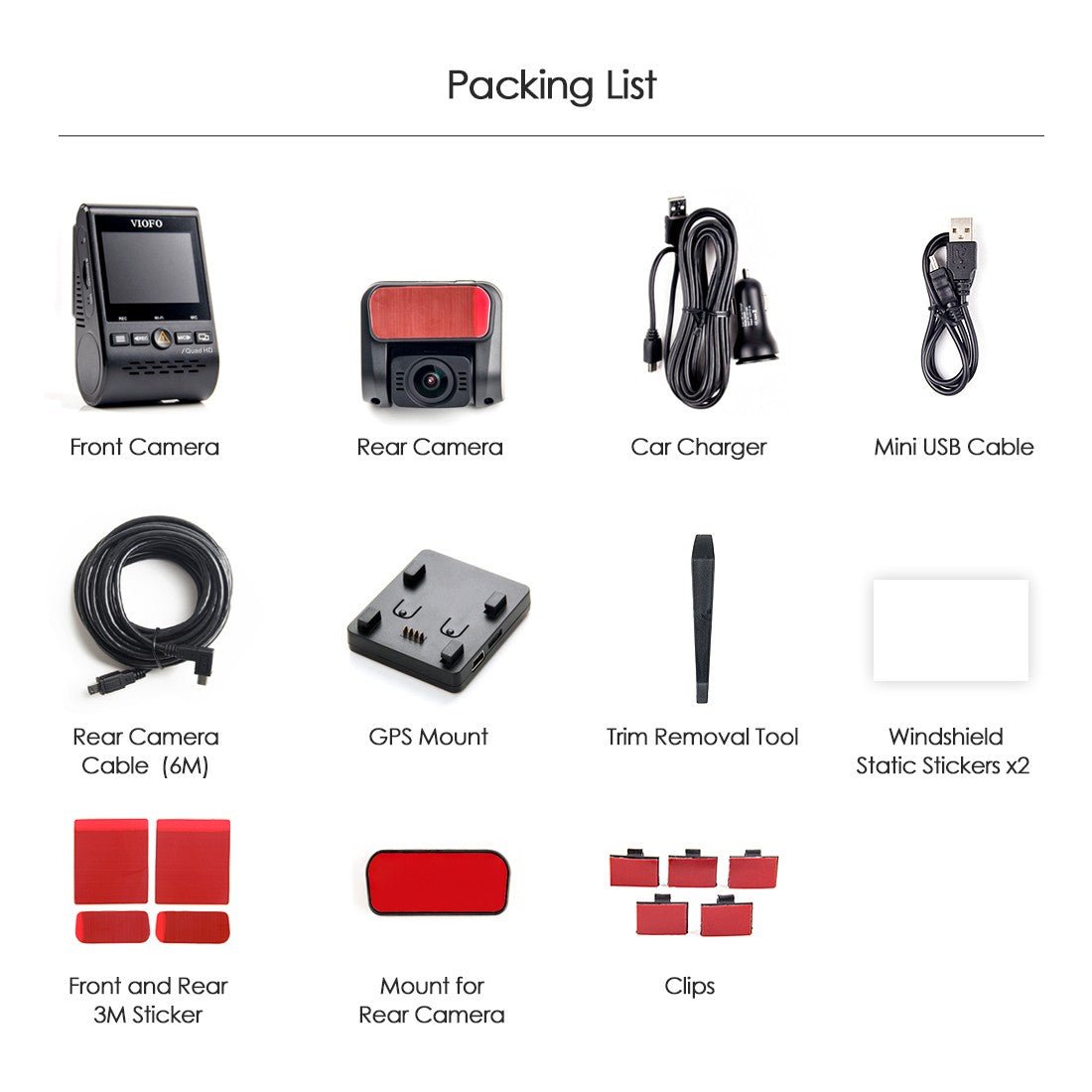 Viofo A129 Plus Duo Dual Channel Dash Cam - Front 2K 1440P & Rear 1080P with Wi - Fi & GPS - VAIOS PTY LTD