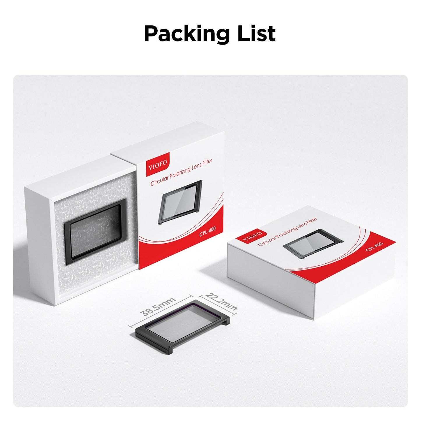 VIOFO CPL - 400 Anti - Glare Linear Polarizer Filter for VS1 Dash Camera - VAIOS PTY LTD