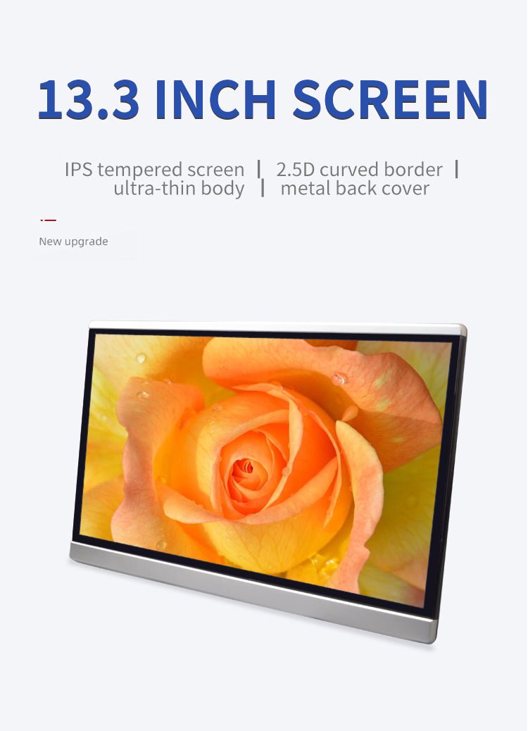 13.3 Inch Car Monitor IPS Touch Screen Navigation Android 11.0 2+32GB Car Player - VAIOS PTY LTD
