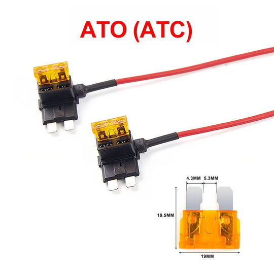 2PCS Circuit Fuse Tap with ATO, Mini, Micro2, Mini Low Profile Adapter Holder - VAIOS PTY LTD