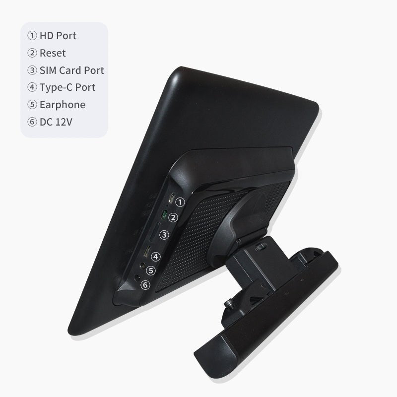 4K HD 12inch Android 11.0 System Car Rear Seat Entertainment System Full Touch Screen Headrest Monitor - VAIOS PTY LTD