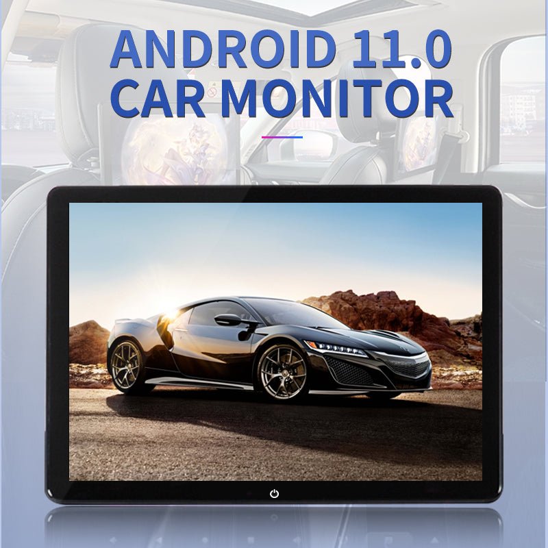 4K HD 12inch Android 11.0 System Car Rear Seat Entertainment System Full Touch Screen Headrest Monitor - VAIOS PTY LTD