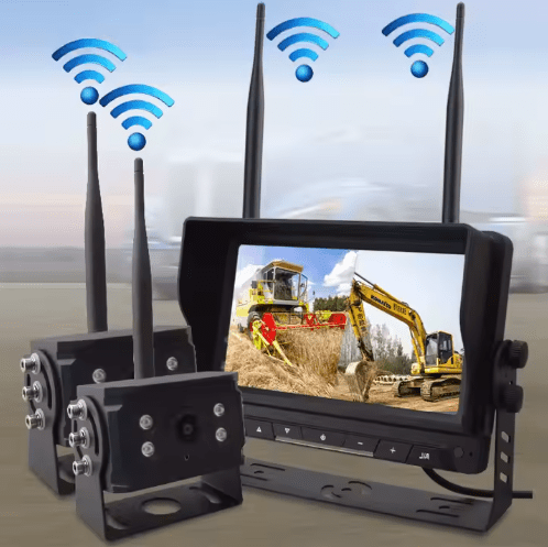 7 Inch 2 Channels 720P 1080p Wireless Kit for Heavy Vehicles - www.vaioshub.com.au