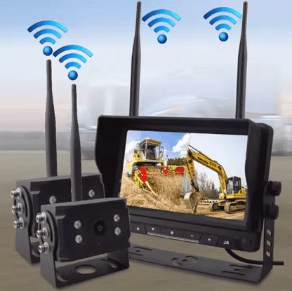 7 Inch 2 Channels 720P 1080p Wireless Kit for Heavy Vehicles - www.vaioshub.com.au