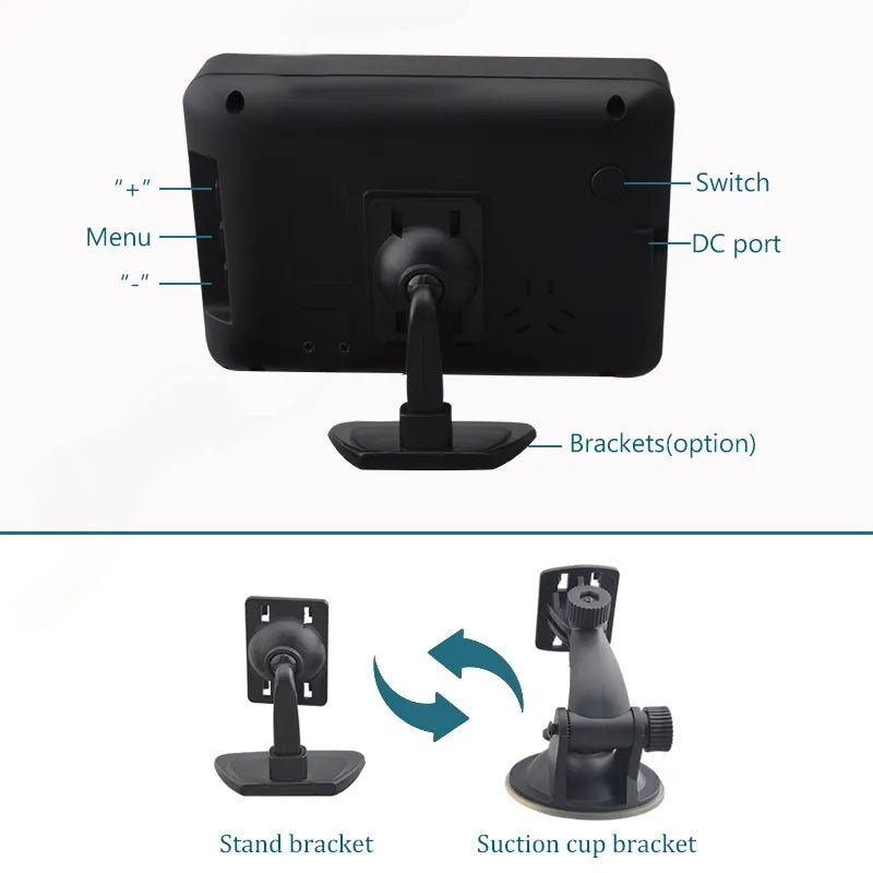 AHD 5" Display Monitor with AHD 1/3" Ai Car Reverse Camera - VAIOS PTY LTD
