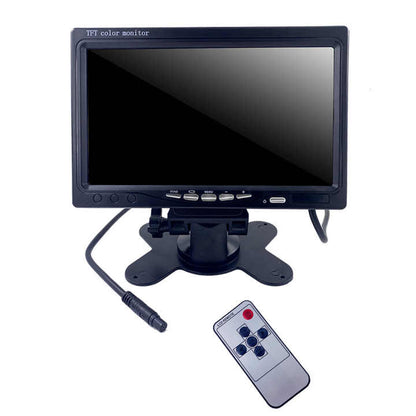 AHD 7" Screen 2 Channel Colour Screen Car TFT LCD Monitor With Desktop Bracket - VAIOS PTY LTD