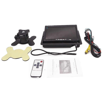 AHD 7" Screen 2 Channel Colour Screen Car TFT LCD Monitor With Desktop Bracket - VAIOS PTY LTD