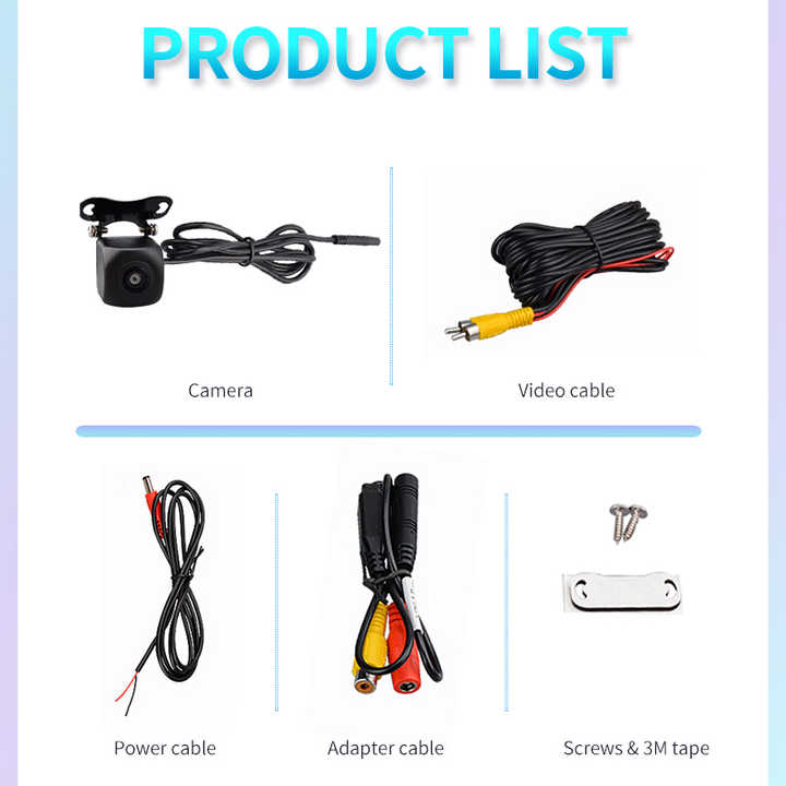HD 1080P 1000TVL AHD AI CAR REAR REVERSE CAMERA WITH PERSON DETECTION AND ALARM SOUND (works only with our displays) - VAIOS PTY LTD