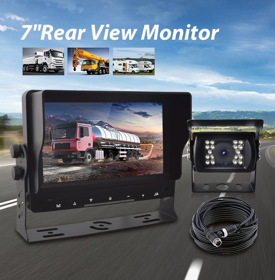 IPS 7inch Monitor AHD1080p Truck Camera Vehicle Back Monitoring Kit ...