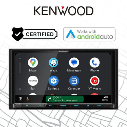 Kenwood 7 INCH Android Auto & Apple Car Play - Built - in Bluetooth - In - Dash Digital Media Receiver - www.vaioshub.com.au