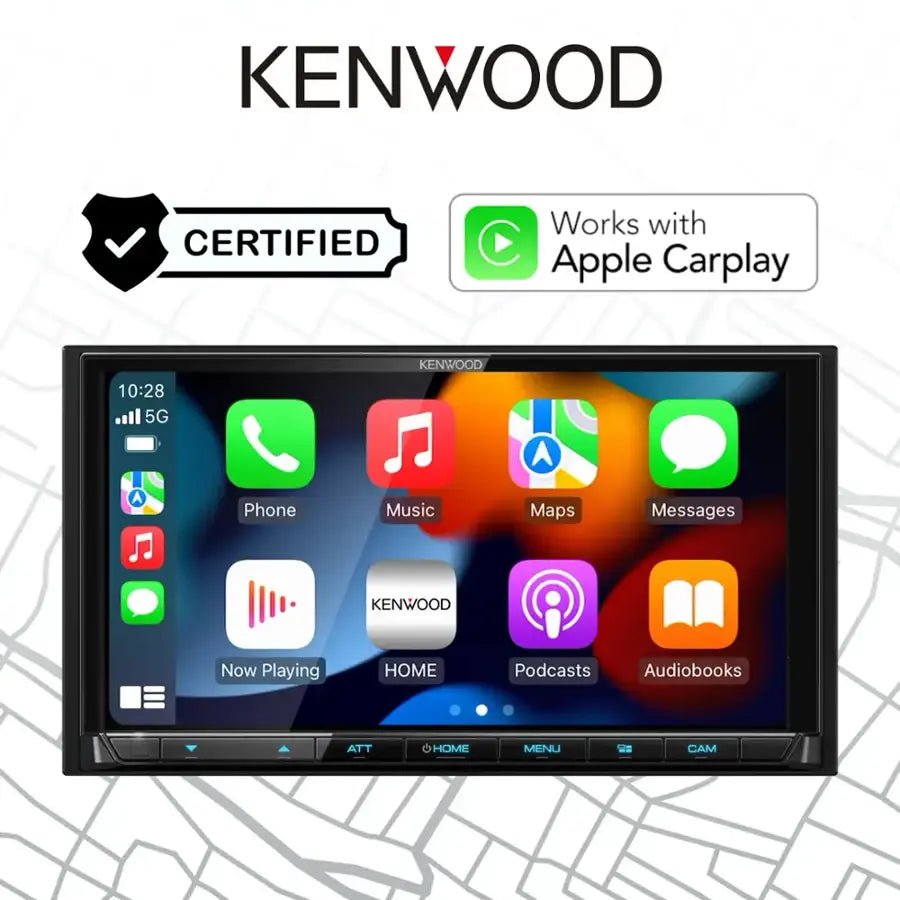 Kenwood 7 INCH Android Auto & Apple Car Play - Built - in Bluetooth - In - Dash Digital Media Receiver - www.vaioshub.com.au