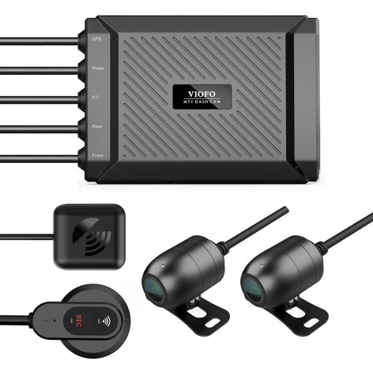 MT1 Dual Channel 1080P Motorcycle Dash Cam Built in Wi - Fi GPS with 32GB microSD Card - VAIOS PTY LTD