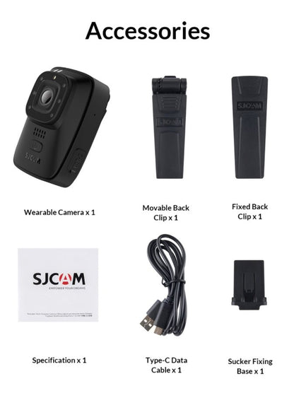 SJCAM A10 Body Camera - www.vaioshub.com.au