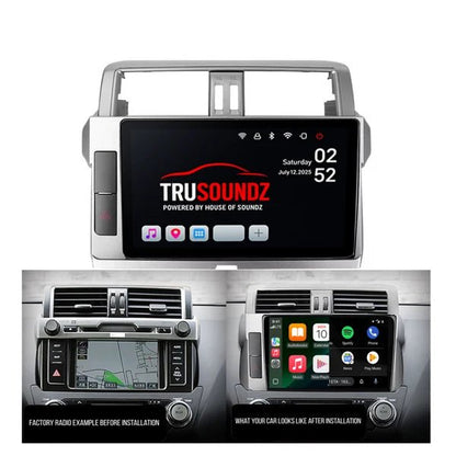 Toyota Prado 150 Series GX/GXL (2014–2017) 9" Multimedia Upgrade & Facia Kit - www.vaioshub.com.au