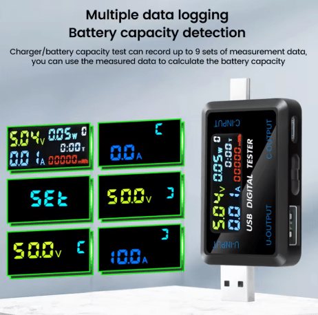 Type - C USB Tester DC Digital Voltmeter Ammeter - VAIOS PTY LTD