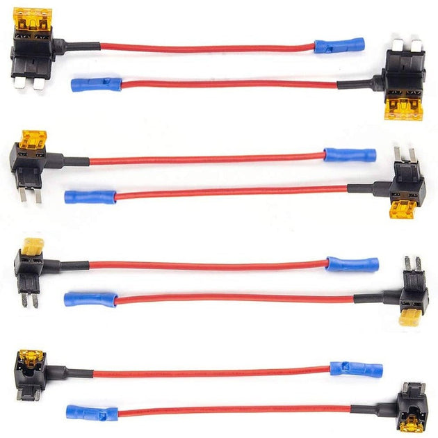 VIOFO 4PCS*2 Packs Circuit Fuse Tap with ATO, Mini, Micro2, Mini Low Profile Adapter Holder - VAIOS PTY LTD