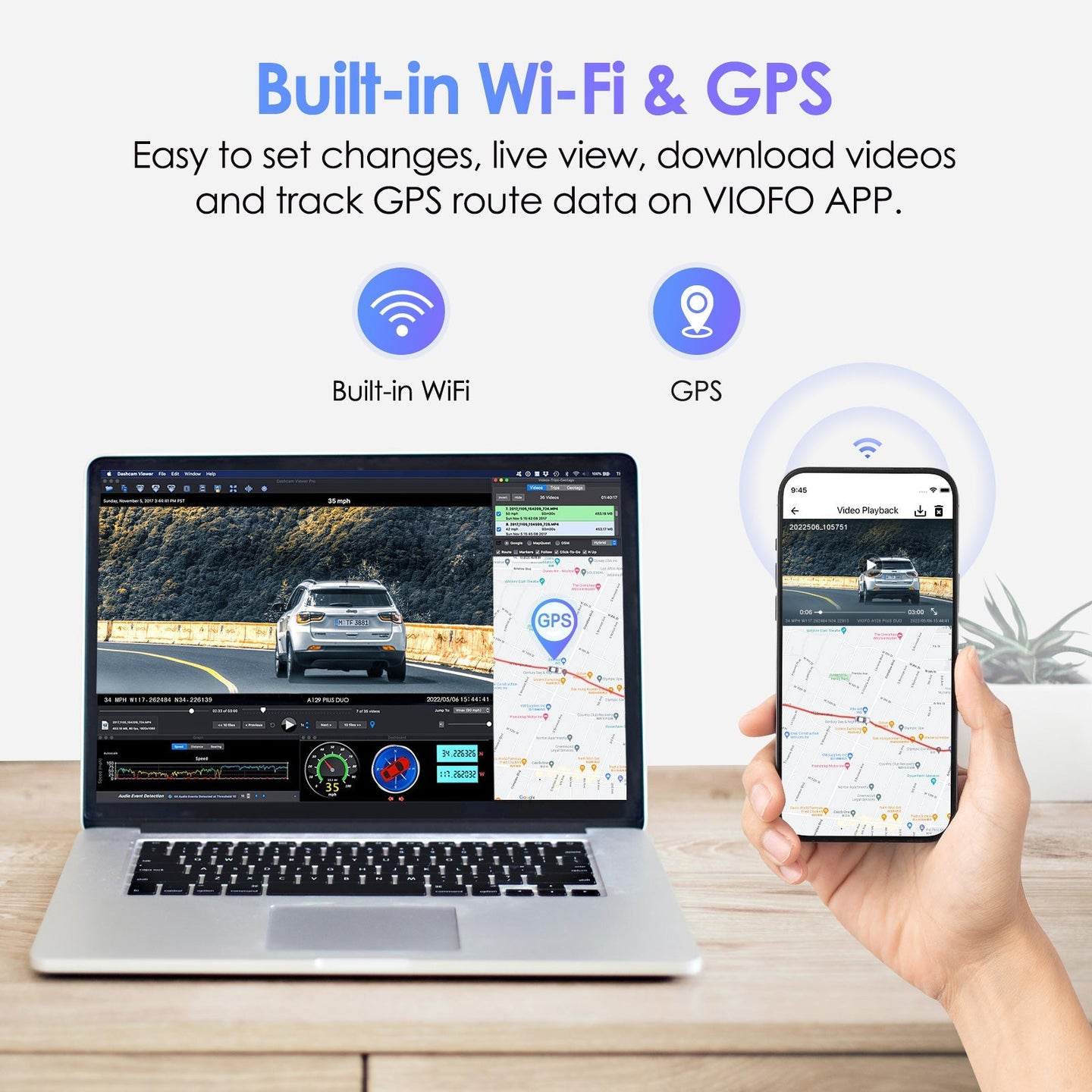 Viofo A129 Plus Quad HD 2K Dash Cam with WiFi and GPS - VAIOS PTY LTD