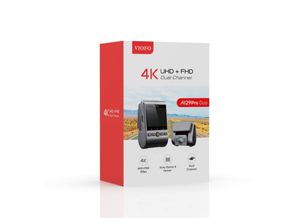 VIOFO A129 Pro Duo Ultra 4K Front + Full HD 1080P Rear Dual Channel Wi - Fi GPS Dash Camera - VAIOS PTY LTD
