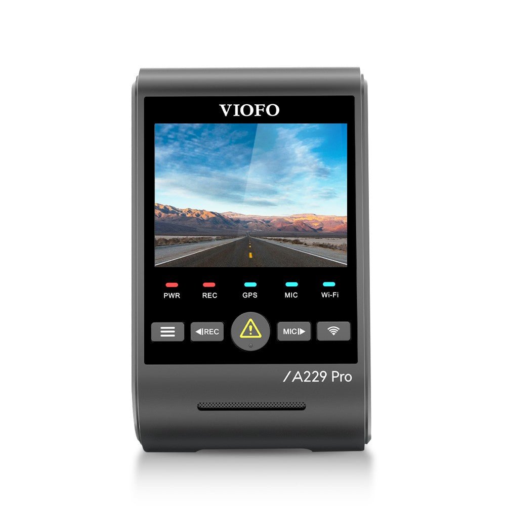 VIOFO A229 PRO 1CH 4K HDR Front Dash Cam with Sony STARVIS 2 IMX678 8MP Sensor - Super Night Vision, Voice Control, 5GHz WiFi, GPS - VAIOS PTY LTD