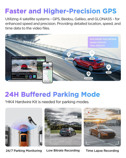 VIOFO A229 PRO 1CH 4K HDR Front Dash Cam with Sony STARVIS 2 IMX678 8MP Sensor - Super Night Vision, Voice Control, 5GHz WiFi, GPS - VAIOS PTY LTD