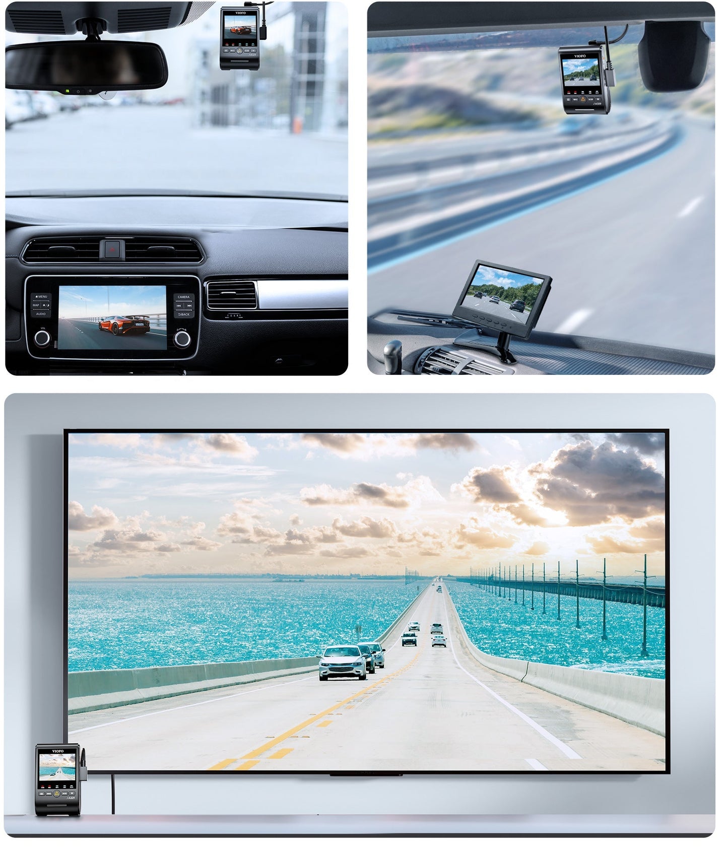 VIOFO A329 2CH 4K 60FPS Front and 2K Rear Wi - Fi 6 Dash Cam with Sony STARVIS 2 Sensors - VAIOS PTY LTD