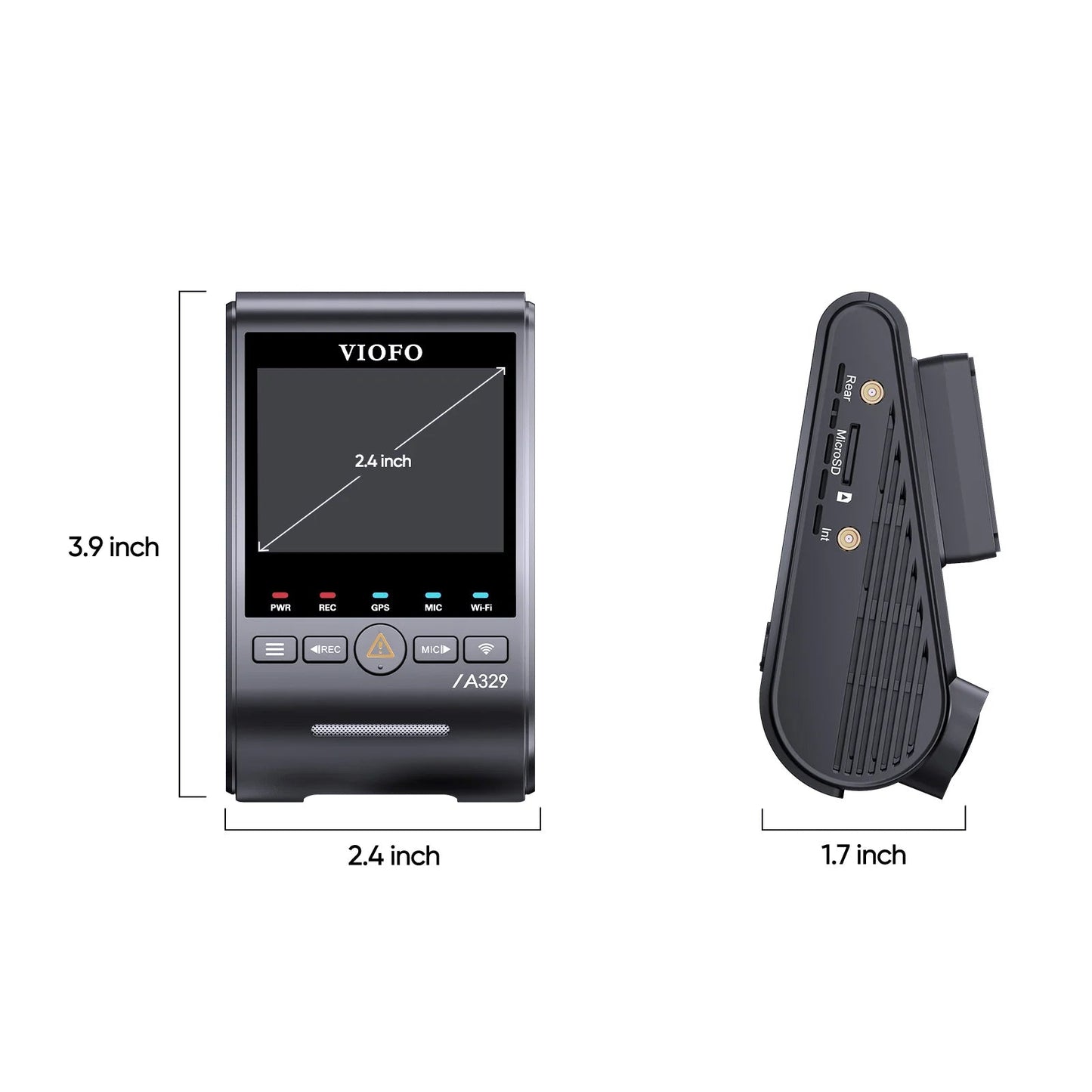 VIOFO A329S 1CH 4K 60FPS Wi - Fi 6 HDR Dash Cam with Sony STARVIS 2 Sensor, Support SSD Storage, Low Power Impact Detection, Hybrid Parking Recording - www.vaioshub.com.au
