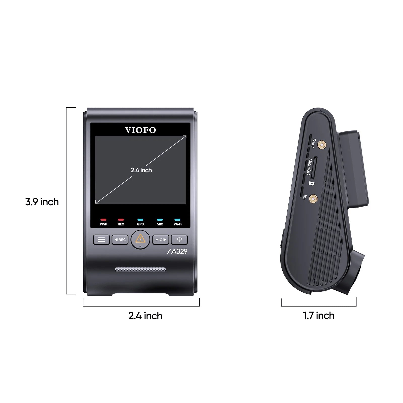 VIOFO A329S 1CH 4K 60FPS Wi - Fi 6 HDR Dash Cam with Sony STARVIS 2 Sensor, Support SSD Storage, Low Power Impact Detection, Hybrid Parking Recording - www.vaioshub.com.au