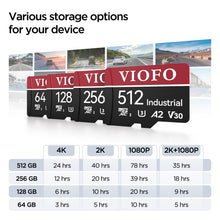 VIOFO INDUSTRIAL GRADE MICROSD CARD, U3 A2 V30 HIGH SPEED MEMORY CARD WITH ADAPTER, SUPPORT ULTRA HD 4K VIDEO RECORDING - www.vaioshub.com.au