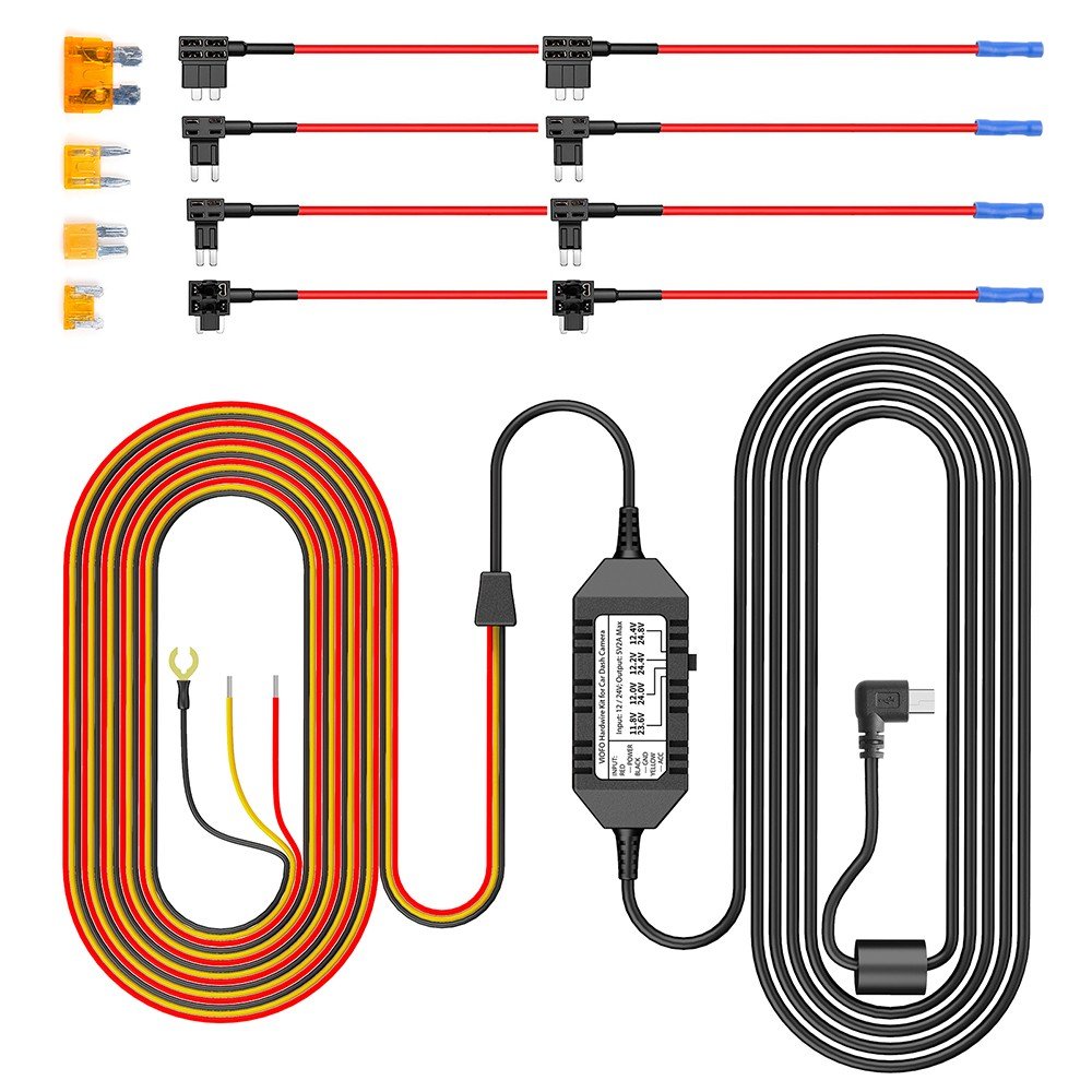VIOFO Mini HK3 Hardwire Kit with 8pcs Full Set Circuit Fuse Tap for A119V3/A129 Duo/A129 Plus Duo/A129 Pro Duo - VAIOS PTY LTD
