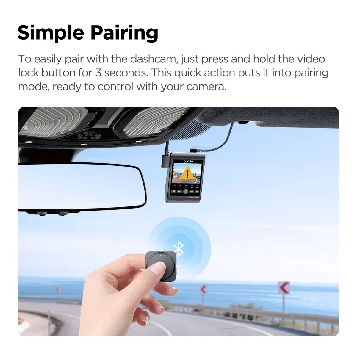 VIOFO Upgraded Version BTR200 Wireless Bluetooth Remote Control - VAIOS PTY LTD