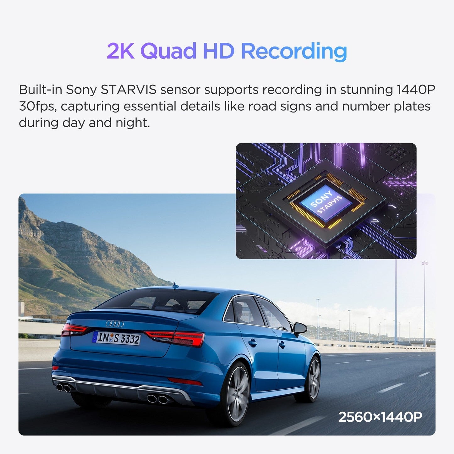 VIOFO WM1 2K Quad HD 1440P 30FPS Smaller WiFi GPS Dashcam with Sony STARVIS IMX335 Sensor - VAIOS PTY LTD
