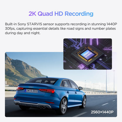 VIOFO WM1 2K Quad HD 1440P 30FPS Smaller WiFi GPS Dashcam with Sony STARVIS IMX335 Sensor - VAIOS PTY LTD